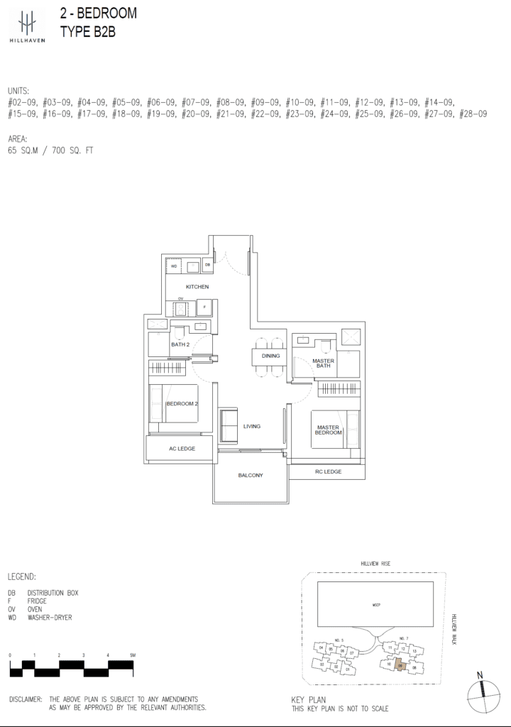 hillhaven 2 bedroom layout floorplan