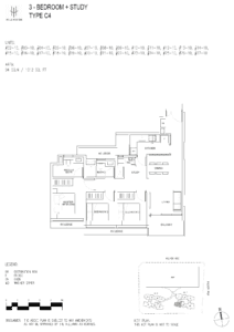 hillhaven 3 bedroom study layout floorplan